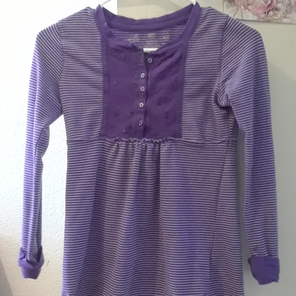 Long sleeve shirt dress top